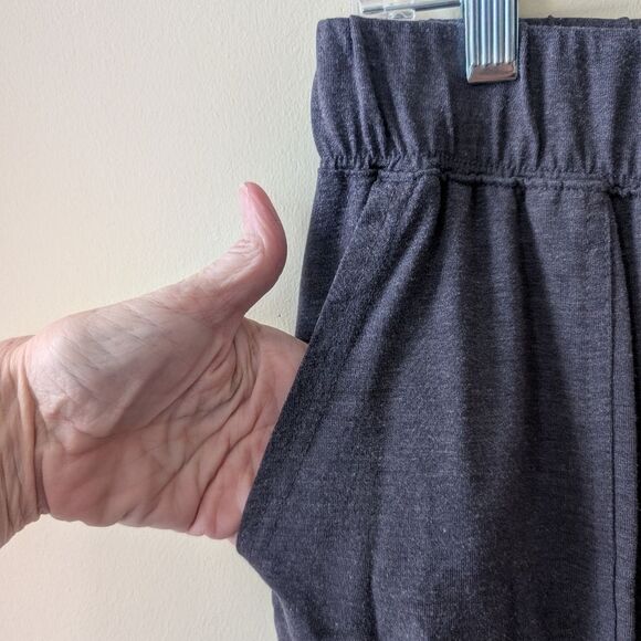 Fabletics RestoreKnit High Rise Tapered Lounge Jogger Pant Pewter Gray L - Picture 5 of 6